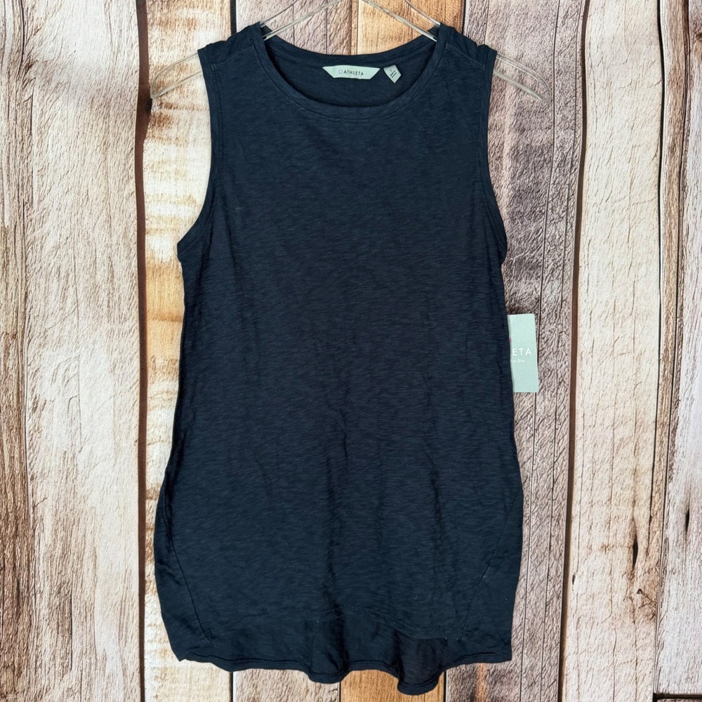 Athleta Tank Daily Tank Performance Athleisure Yoga Casual Navy Blue Small NWT